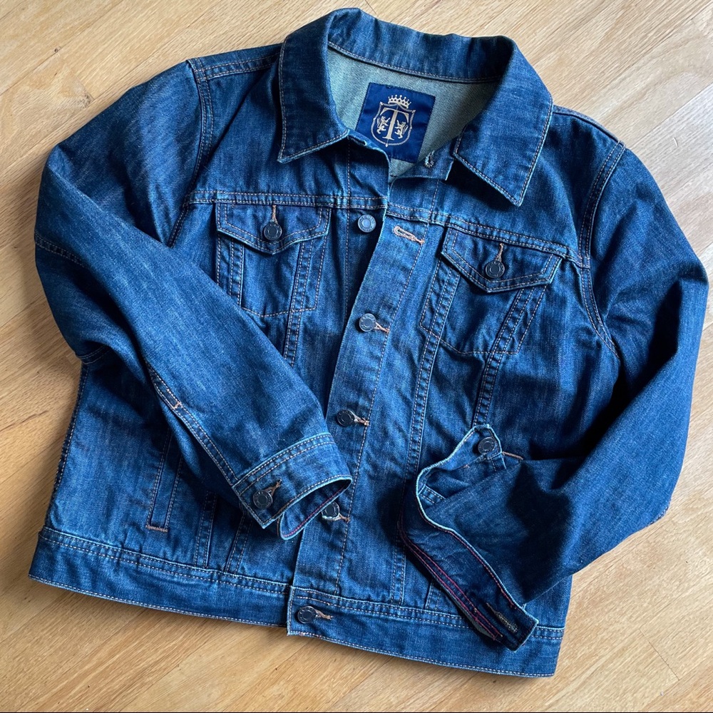 Talbots cotton/linen blend denim jacket